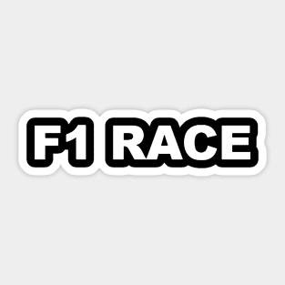 F1 RACE TYPOGRAPHY WORD TEXT WORDS Sticker